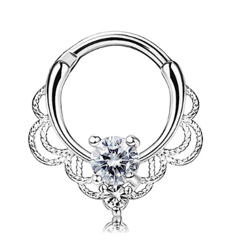 16G Surgical Steel 10mm Single Hoop Septum/ Daith Clicker NWT